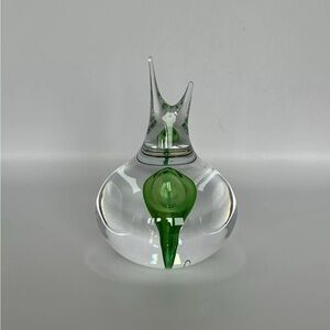 Rune Strand Signed Art Glass Paperweight Hand Blown Sea Studios Sweden Snail